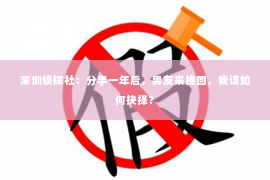 深圳侦探社：分手一年后，男友来挽回，我该如何抉择？