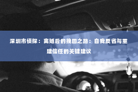 深圳市侦探：离婚后的挽回之路：自我反省与重建信任的关键建议